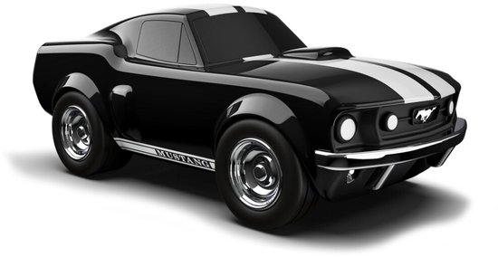 Baghera: FORD MUSTANG Racing Car Zwart (#495) 19x9,5x7,5cm, in geschenkdoos 23x10,5x12,5cm, 3+ van Merkloos