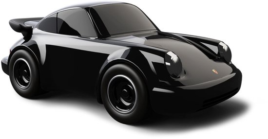 Baghera Toys: PORSCHE Racing Car 911 Zwart (#530) 20x10x7,5cm, in geschenkdoos 23x10,5x12,5cm, 3+ van Baghera Toys