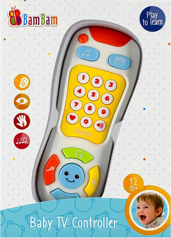 Bam Bam - Muzikale afstandsbediening, vrolijke speelgoed voor vanaf 12 maanden van Bam Bam