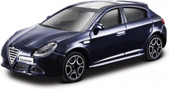 Bburago ALFA ROMEO GIULIETTA 2011 blauw metalic schaalmodel 1:43 van Bburago