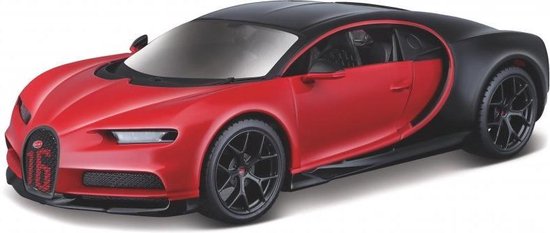 Bburago Bugatti CHIRON SPORT 1:32 - rood/zwart van Bburago