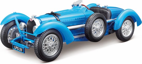 Bburago BUGATTI TYPE 59  1934 blauw schaalmodel 1:18 van Bburago