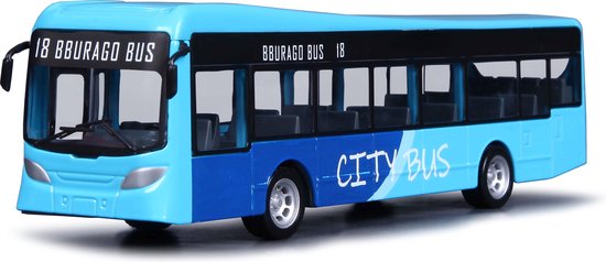 Bburago CITY BUS blauw schaalmodel 19 CM van Bburago