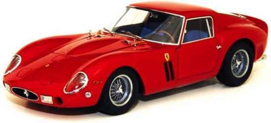 Bburago  FERRARI 250 GTO 1962 RACE & PLAY rood schaalmodel 1:43 van Merkloos