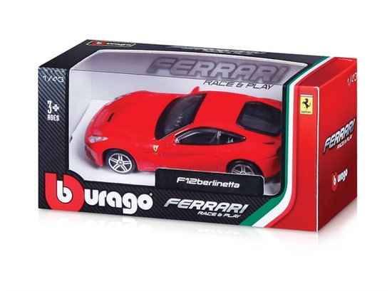 BBURAGO Ferrary R&P 1:43 Voorgemonteerd Supersportwagen miniatuur van Bburago