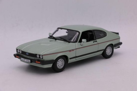Bburago Ford CAPRI 1982 1:24 blauw-groen van Merkloos