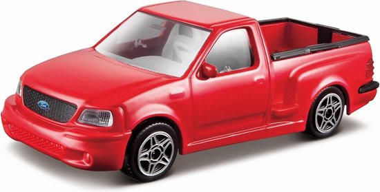 Bburago Ford SVT F-150 LIGHTNING PICK UP rood schaalmodel 1:43 van Merkloos