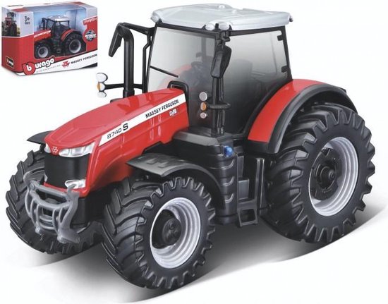 Bburago Massey Ferguson 8740S rood modelauto schaalmodel 10 CM van Bburago