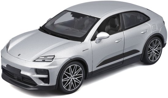 Bburago Modelauto - Porsche Macan - zilver - 1 x 1 x 1 cm - schaalmodel - speelgoedauto van Bburago