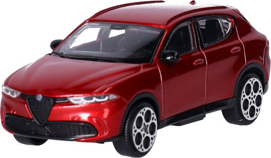 Bburago modelauto/speelgoedauto Alfa Romeo Tonale - rood - schaal 1:43/10 x 4 x 3 cm van Bburago