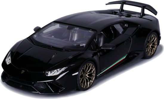 Bburago modelauto/speelgoedauto Lamborghini Huracan Performante - zwart - schaal 1:24/19 x 8 x 5 cm van Bburago