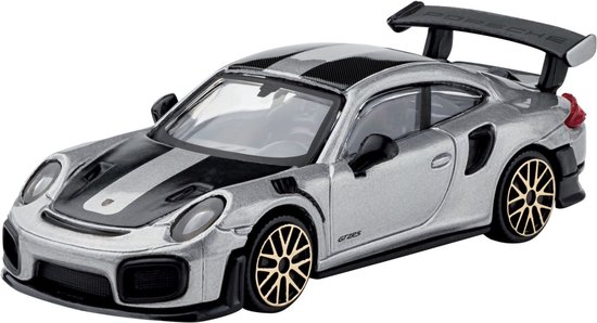 Bburago Porsche 911 GT2 RS modelauto - schaalmodel - speelgoedauto - zilver - schaal 1:43 van Merkloos