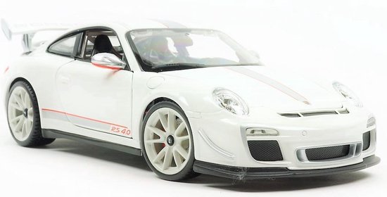 Bburago Porsche 911 GT3 RS 4.0 Wit 1:18 van Bburago
