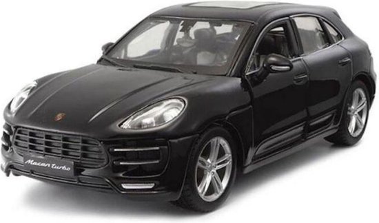 Bburago PORSCHE MACAN zwart schaalmodel 1:24 van Merkloos