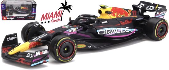 BBURAGO Red Bull RACING RB19 #11 SERGIO PEREZ - 2nd MIAMI GP 2023 van Bburago