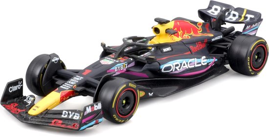 Bburago - Red Bull RB19 Miami - Max Verstappen - Winnaar van de Miami GP Formule 1 seizoen 2023 - schaal 1:43 (+/- 10cm) van Bburago
