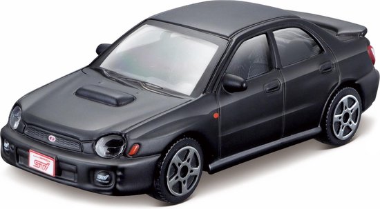 Bburago SUBARU IMPREZA zwart schaalmodel 1:43 van Bburago