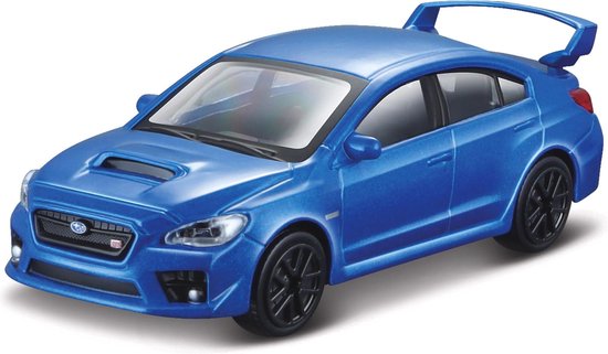 Bburago Subaru WRX STI 2017 blauw schaalmodel 1:43 van Merkloos