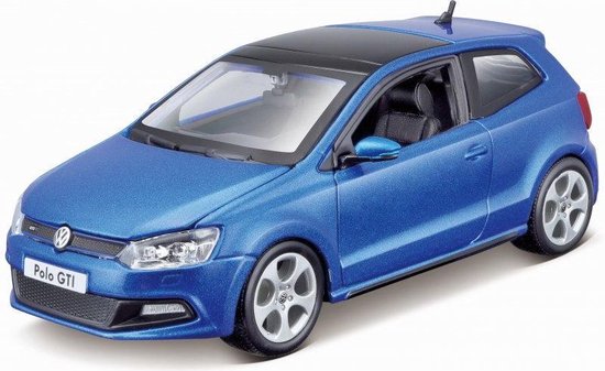 Bburago VW POLO GTI M5 blauw schaalmodel 1:24 van Bburago