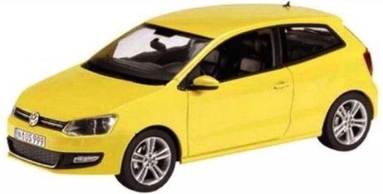 Bburago VW POLO GTI MARK 5 geel schaalmodel 1:43 van Bburago