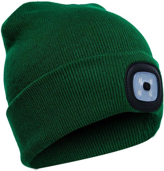 Beanie Hoed met LED Verlichting voor Camping en Klimmen van Merkloos