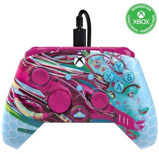 Bedrade gamingcontroller met glow in the dark ontwerp en programmeerbare functies van Merkloos