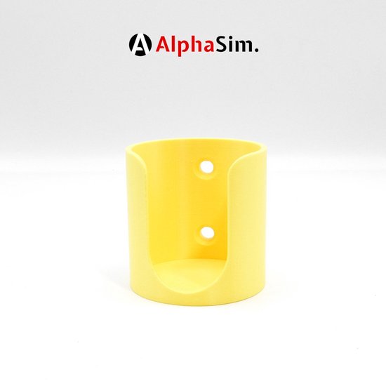 Bekerhouder voor Sim Rig met Extrusieprofiel Mount | Sim Racing Accessoire - Kleur Geel van Merkloos