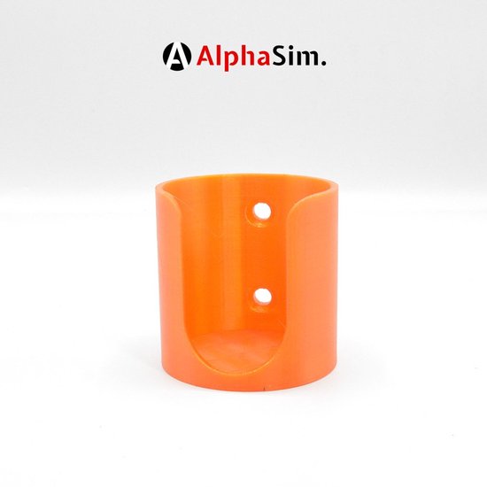 Bekerhouder voor Sim Rig met Extrusieprofiel Mount - Sim Racing Accessoire - Kleur Oranje van Merkloos