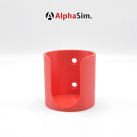 Bekerhouder voor Sim Rig met Extrusieprofiel Mount - Sim Racing Accessoire - Kleur Rood van Merkloos
