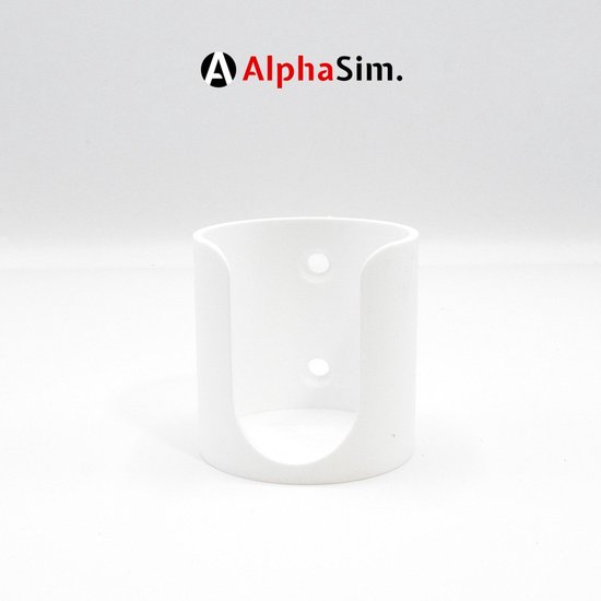 Bekerhouder voor Sim Rig met Extrusieprofiel Mount - Sim Racing Accessoire - Kleur Wit van Merkloos