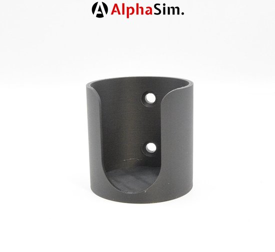 Bekerhouder voor Sim Rig met Extrusieprofiel Mount - Sim Racing Accessoire - Kleur Zwart