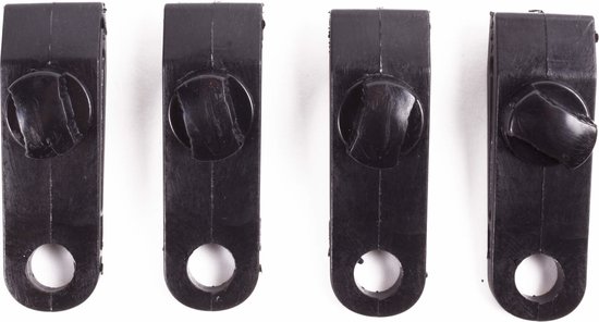 Benson Tenttapijt clips met schroef - set van 4 - zwart - 82 mm van Benson