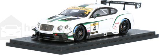 Bentley Continental GT3 Spark Modelauto 1:43 2014 Jean-Karl Vernay Absolute Racing SA084 Macau GP van Bentley