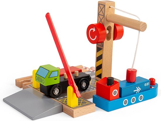 Bigjigs Houten Container Scheepswerf van Bigjigs