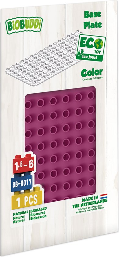 BiOBUDDi BiOBUDDi Education base plate Watermelon Pink. BB-0017 Watermelon Pink 1,5+ van Biobuddi