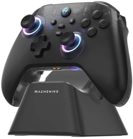 Bluetooth Gaming Controller voor PC/Switch/iOS/Android - Ergonomische Hall Effect Joysticks met RGB Verlichting van Merkloos