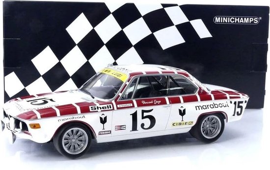 BMW 2800 CS Racing Team Marabout #15 24h Spa 1972 - 1:18 - Minichamps van BMW
