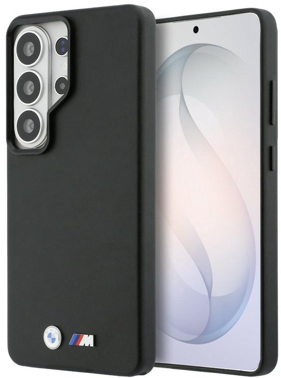 BMW M Metal Logo MagSafe Hoesje voor Samsung Galaxy S26 Ultra Zwart