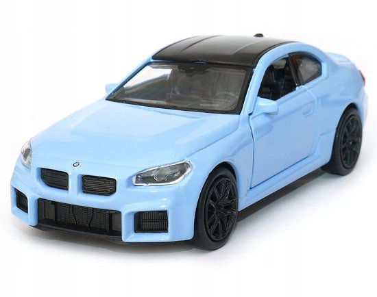 BMW M2 G87 Modelauto 1:34 Metaal - WELLY Nex Blauw van Welly