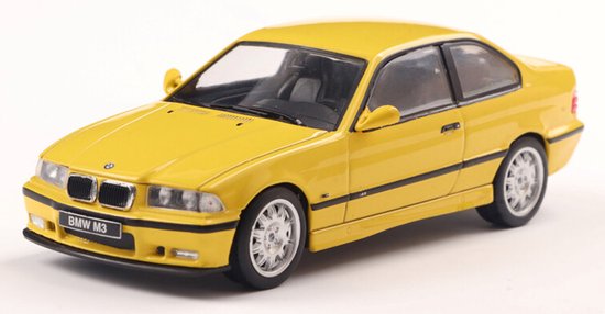 BMW M3 (E46) '99, geel Solido schaal 1:43 van Merkloos