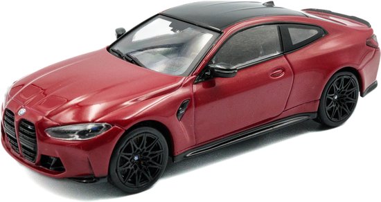 BMW M4 (G82) Competition '23, rood Solido schaal 1:43 van Merkloos