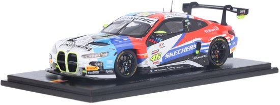 BMW M4 GT3 Spark Modelauto 1:43 2024 Valentino Rossi / Raffaele Marciello / Maxime Martin Team WRT van BMW