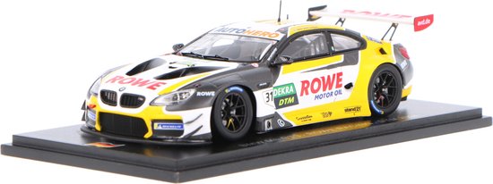 BMW M6 GT3 Spark Modelauto 1:43 2021 Sheldon van der Linde Rowe Racing SG801 Schaalmodel van BMW