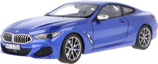 BMW M850i 2018 Blue Metallic Norev 1:18 van BMW