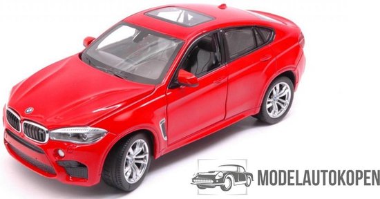 BMW X6M (Rood) 1/14 Rastar - Modelauto - Schaalmodel - Model auto - Miniatuurautos - Miniatuur auto van BMW