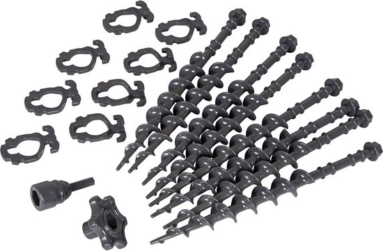 Bo-Camp - Schroefharingenset - 8 Stuks - Kunststof met glasvezel van Bo-Camp