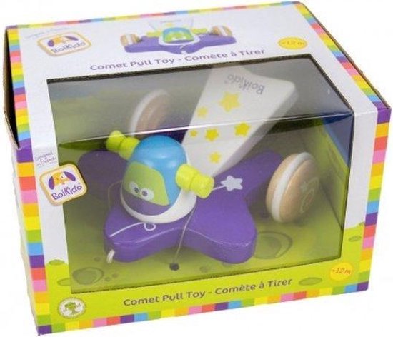 Boikido Houten speelgoed trekfiguur van Boikido