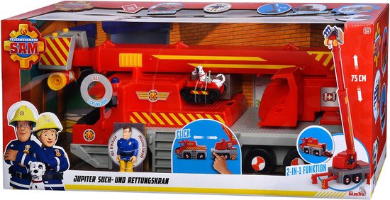 Brandweerman Sam Reddingskraan 2in1. van Simba