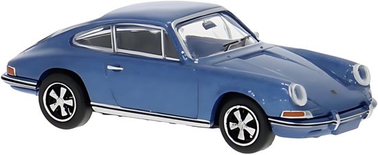 Brekina Modelauto - Porsche 911 - blauw - 4,5 x 2 cm - schaalmodel van Brekina