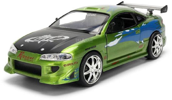 Brian´s Mitsubishi Eclipse Brushed Fast & Furious Jada van Merkloos